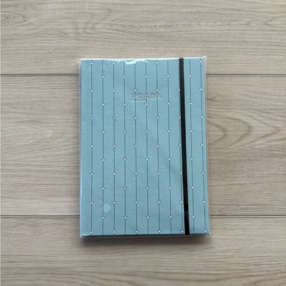 Prada Notebook with Black Elastic